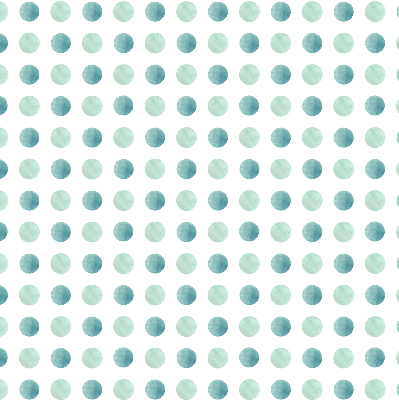 Window blind Turquoise dots white background