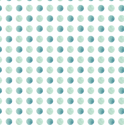 Window blind Turquoise dots white background