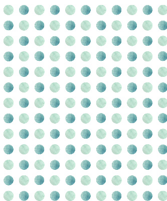 Window blind Turquoise dots white background