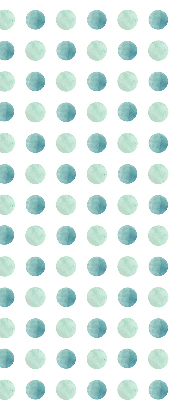 Window blind Turquoise dots white background