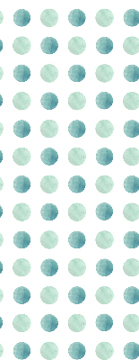 Window blind Turquoise dots white background