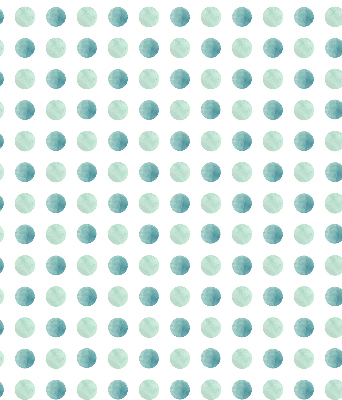 Window blind Turquoise dots white background