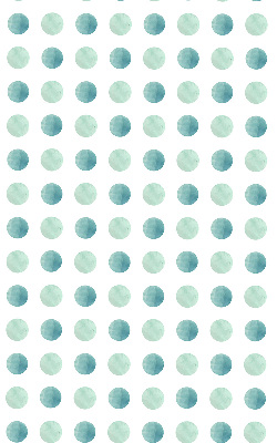 Window blind Turquoise dots white background