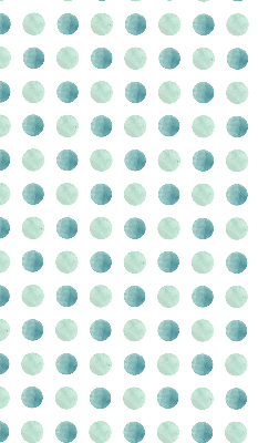 Window blind Turquoise dots white background