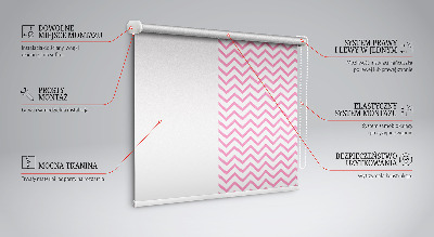 Window blind Horizontal pink zigzags