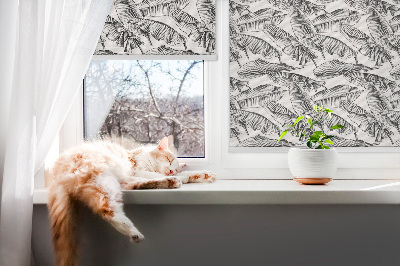 Window blind Fern leaves