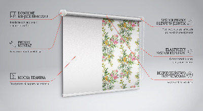 Kitchen roller blind Flowers