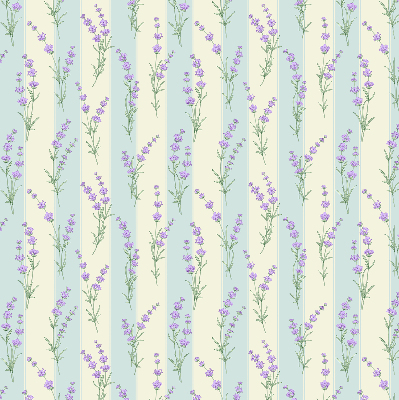 Kitchen roller blind Purple flowers