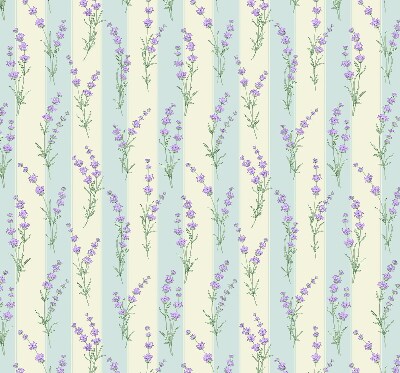 Kitchen roller blind Purple flowers