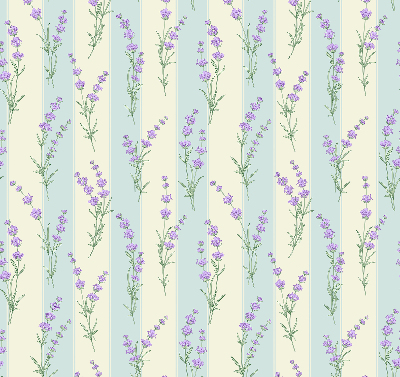 Kitchen roller blind Purple flowers