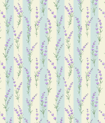 Kitchen roller blind Purple flowers