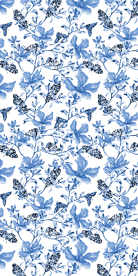 Kitchen roller blind Blue butterflies