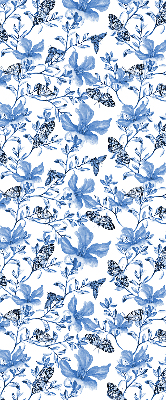 Kitchen roller blind Blue butterflies