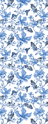 Kitchen roller blind Blue butterflies