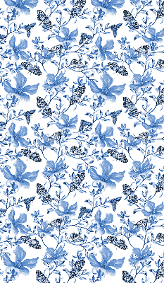 Kitchen roller blind Blue butterflies