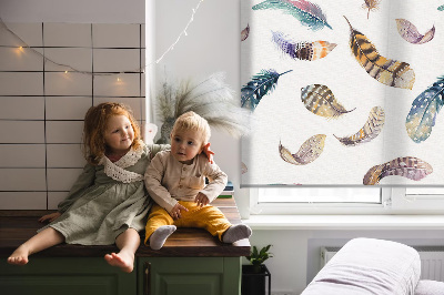 Kitchen roller blind Feathers