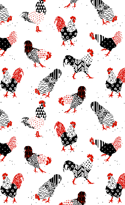 Kitchen roller blind Roosters