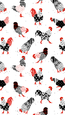 Kitchen roller blind Roosters