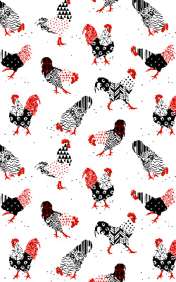 Kitchen roller blind Roosters