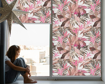 Daylight roller blind Pink flowers