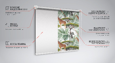 Daylight roller blind Animals and trees