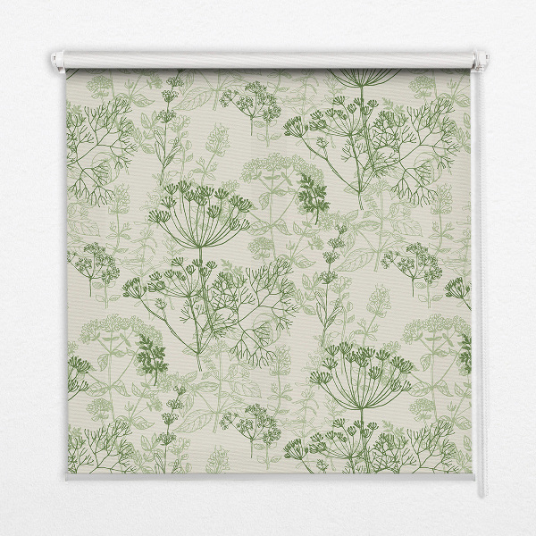 Roller blind Green plants