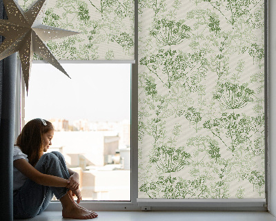 Roller blind Green plants