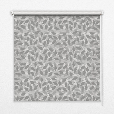 Roller blind Gray leaves