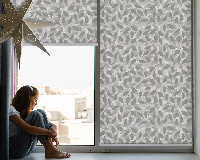 Roller blind Gray leaves