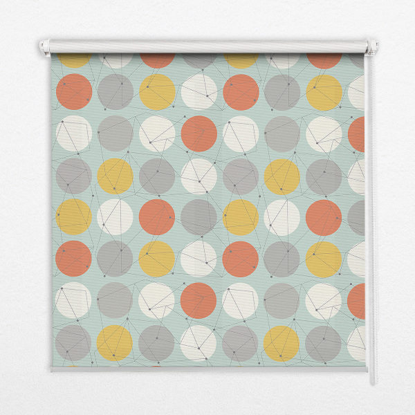 Daylight roller blind Dots connected with lines