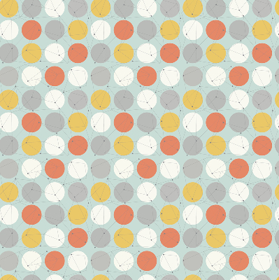 Daylight roller blind Dots connected with lines