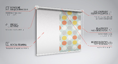 Daylight roller blind Dots connected with lines