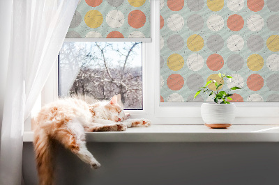 Daylight roller blind Dots connected with lines