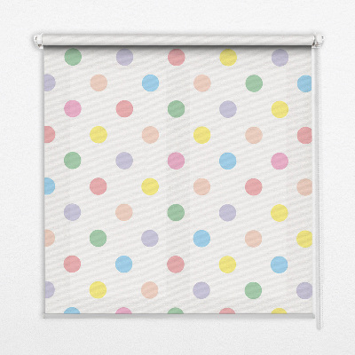 Daylight roller blind Colored dots