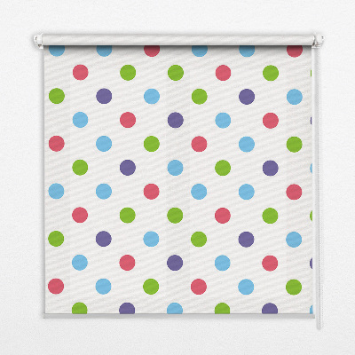 Window blind Colored dots