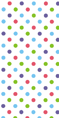 Window blind Colored dots