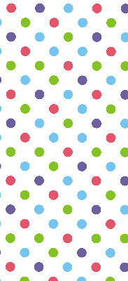 Window blind Colored dots