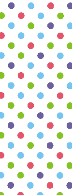 Window blind Colored dots