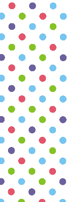 Window blind Colored dots