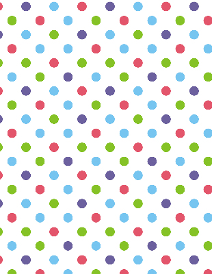 Window blind Colored dots