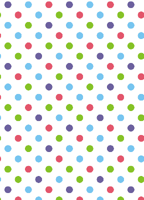 Window blind Colored dots