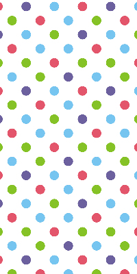 Window blind Colored dots