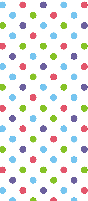 Window blind Colored dots