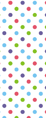 Window blind Colored dots