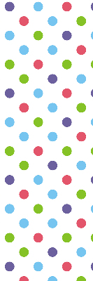 Window blind Colored dots