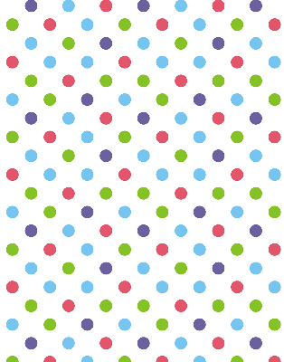 Window blind Colored dots