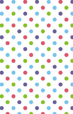 Window blind Colored dots