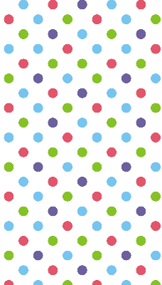 Window blind Colored dots