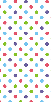 Window blind Colored dots