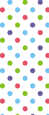 Window blind Colored dots